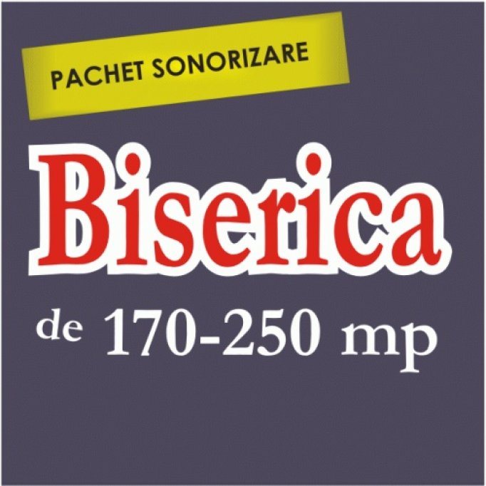 Sistem amplificare biserici 170-250 mp