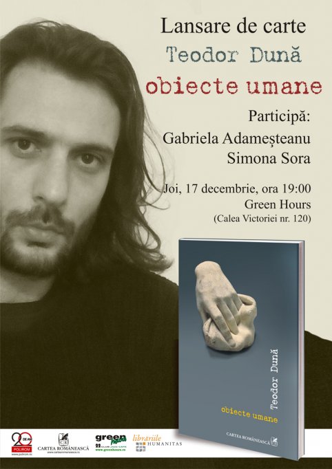 Lansare de carte: obiecte umane de Teodor Dună
