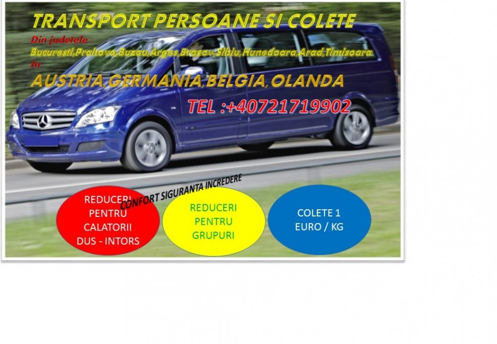 transport persoane intern international