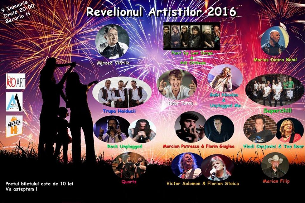 Revelionul Artistilor 2016 in Orasul cu Chef de Viata !