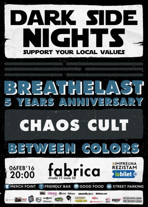 Breathelast II 5 Years Anniversary II Invitați : Chaos Cult & Between Colors @ Club Fabrica