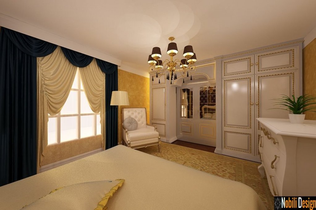 Dormitor amenajat in stil clasic pentru casa din Bucuresti