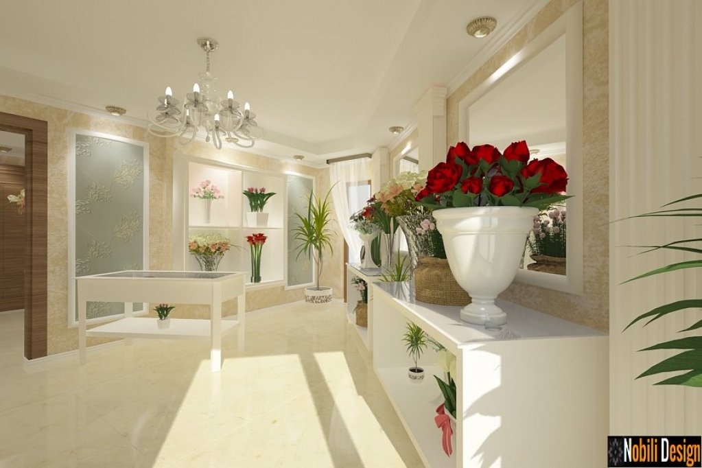 Design interior pentru florarie