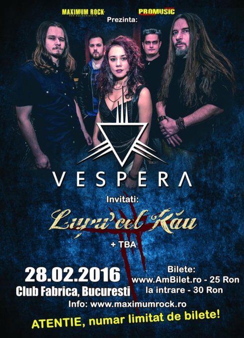 Vespera, Lupu' cel Rau + TBA @ Club Fabrica