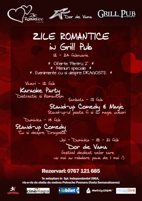 ZILE ROMANTICE IN GRILL PUB
