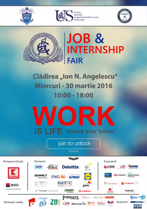 ASE Job & Internship Fair- Ediția a III-a, 30 martie 2016