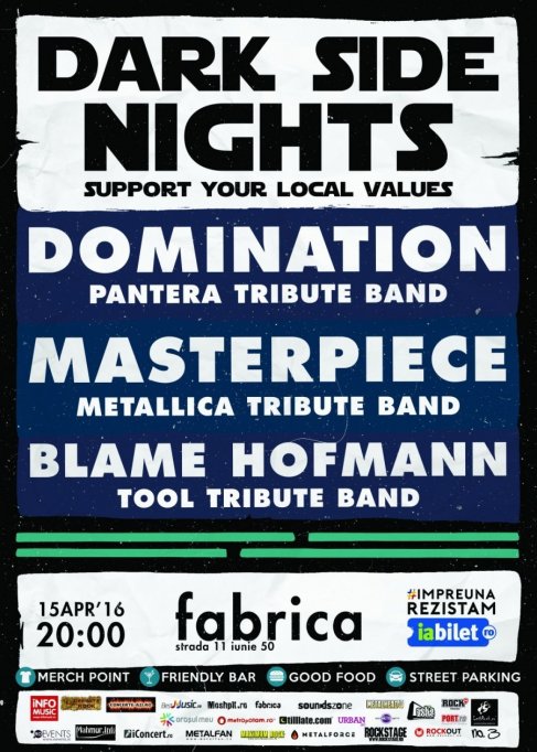 DOMINATION II MASTERPIECE II Blame Hofmann II Pantera, Metallica & Tool Tribute Bands @ Club Fabrica