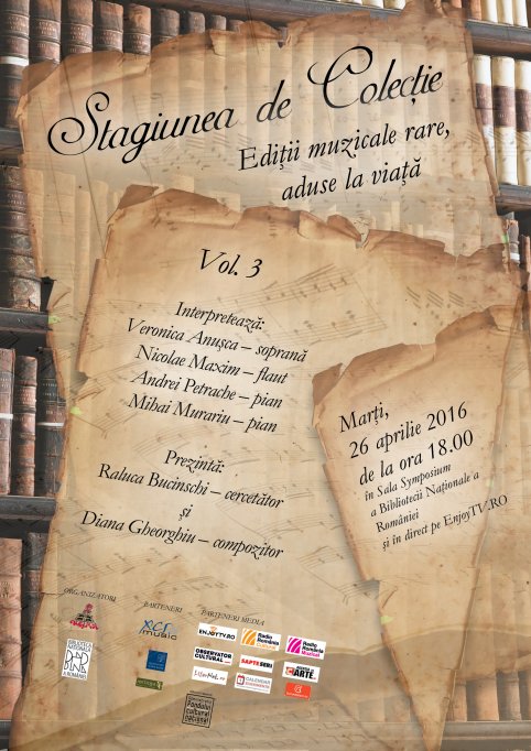 8 partituri rare de Bach, Beethoven și Enescu vor fi interpretate marți la Stagiunea de colecție