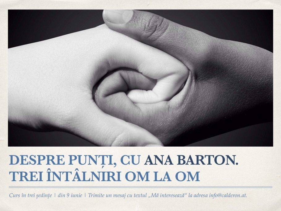 Despre punti, cu Ana Barton