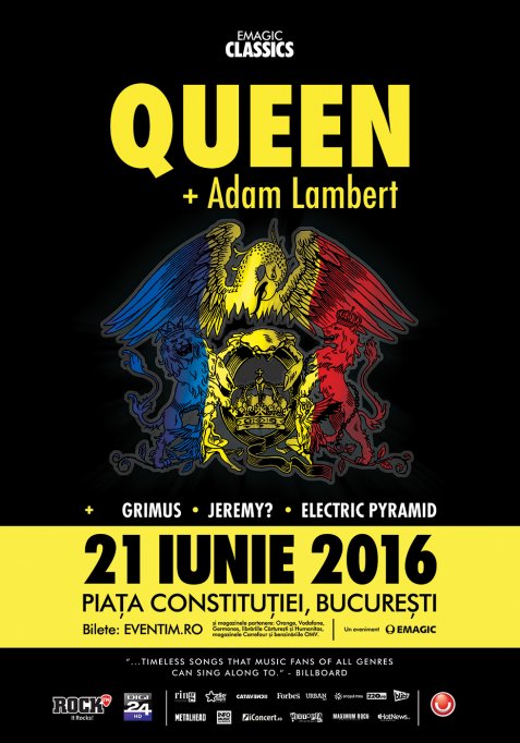 O categorie de bilete SOLD-OUT pentru Queen + Adam Lambert