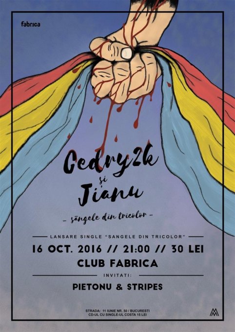 Lansare Single - Cedry2k si Jianu ,,Sangele din tricolor" @ Club Fabrica