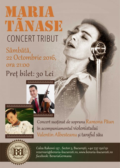 Concert Tribut "Maria Tanase"