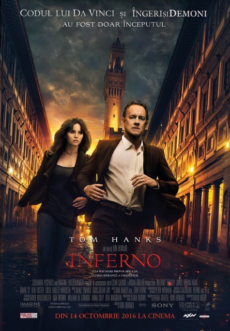 “Inferno”, lider de box office în România în week-end-ul de lansare