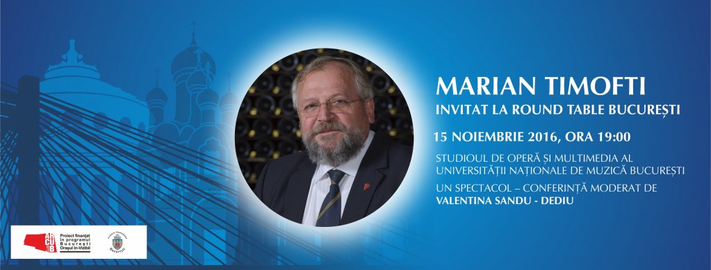 Despre pasiunea pentru vinuri între «savoir-faire» și «savoir-être» – Marian Timofti va încheia Sezonul 3 Round Table București