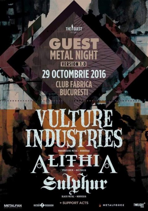 Guest Metal Night 1.0 - Vulture Industries / AlithiA / Sulphur/Downfall @ Club Fabrica