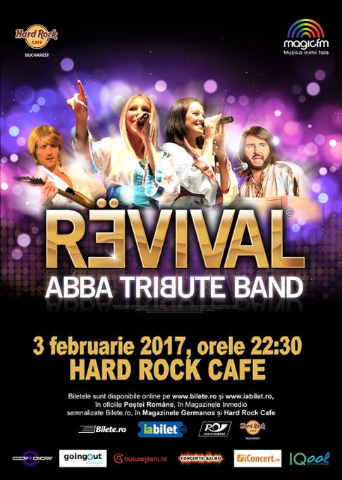 O categorie de bilete epuizată pentru concertul ABBA Tribute Band REVIVAL