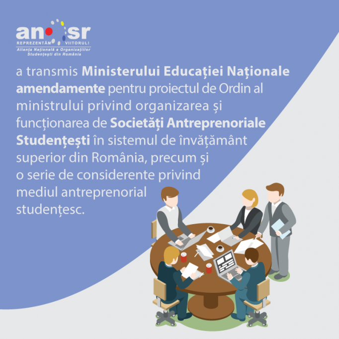 Propunerile ANOSR pentru funcționarea Societăților Antreprenoriale Studențești