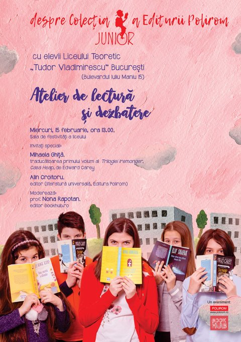 Atelier de lectură și dezbatere dedicat colecției Junior la București