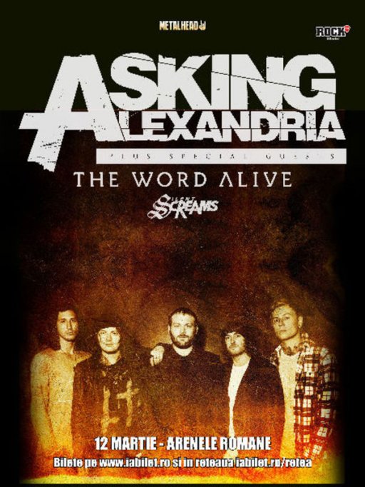 Asking Alexandria la Bucuresti: Biletele Golden Circle sunt sold out!