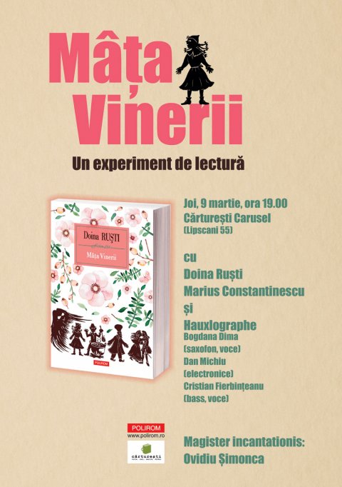 Experiment de lectura cu Doina Rusti la Carturesti Carusel