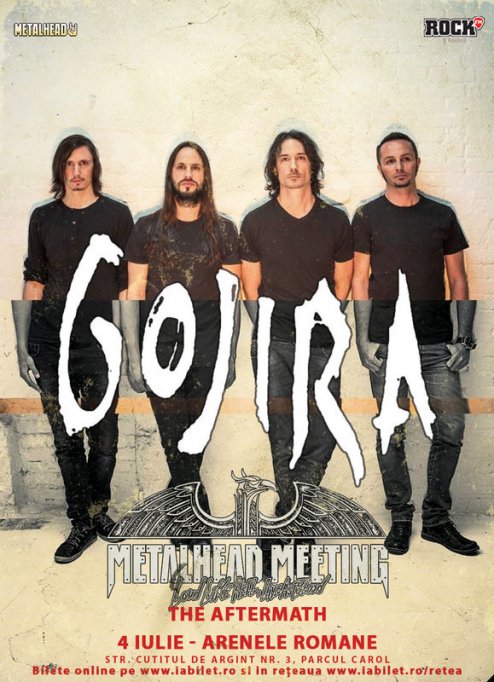 GOJIRA canta in premiera la Bucuresti