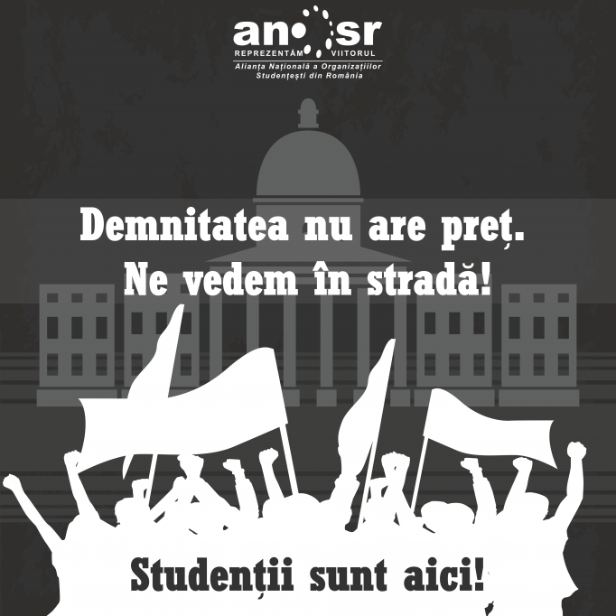 Studenții se alătură protestelor: „Declarăm țara furată!”