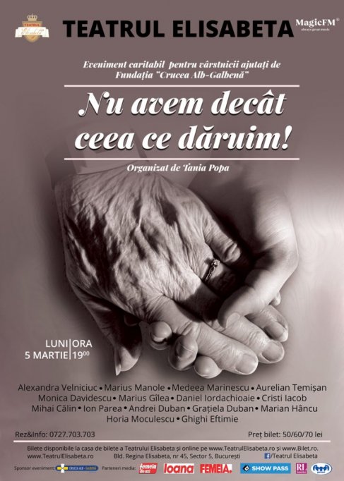 Nu avem decat ceea ce daruim!