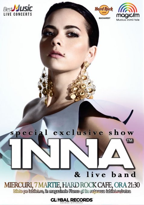 INNA - special exclusive show la Hard Rock Cafe