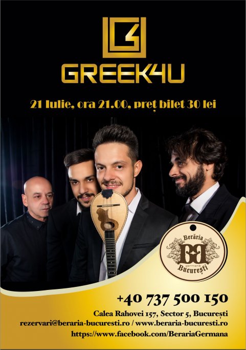 Seara greceasca cu trupa GREEK 4 U si Ansamblul Pandora