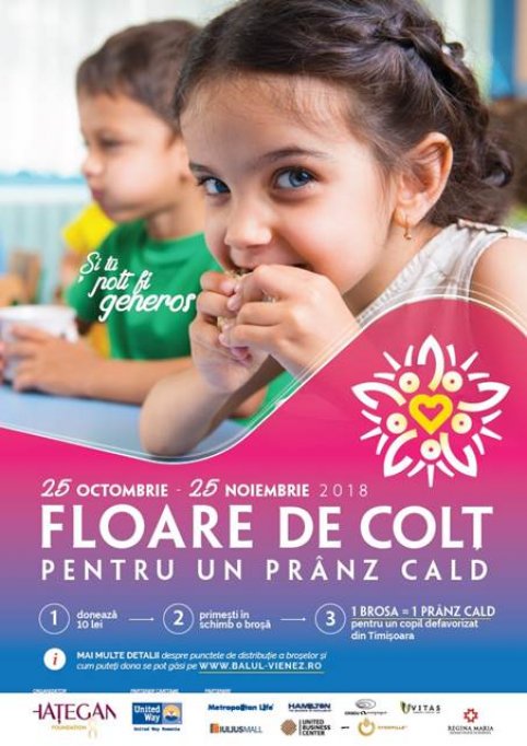 Companiile sunt invitate sa distribuie flori de colt pentru copiii nevoiasi