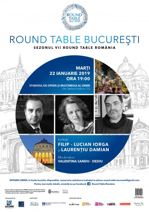 Filip - Lucian Iorga si Laurentiu Damian sunt invitatii unei noi editii Round Table Bucuresti