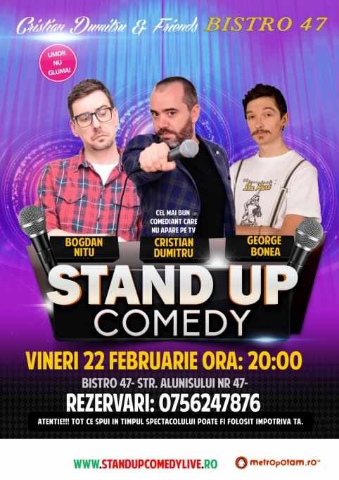 Stand-Up Comedy la Bistro 47