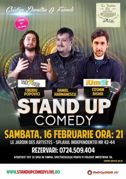 Stand-Up Comedy Bucuresti by Restaurant Le Jardin des Artistes