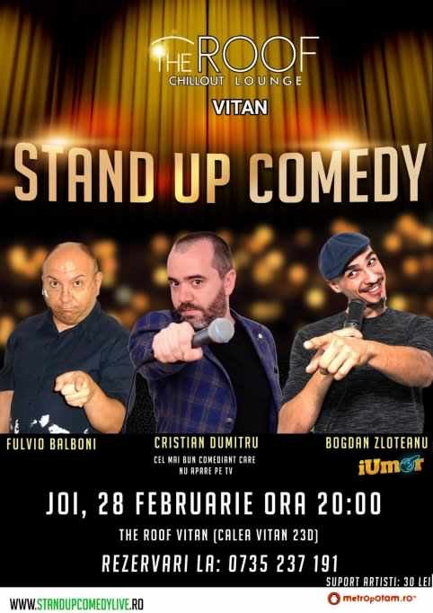 Stand-up Comedy la Restaurant The Roof Bucuresti