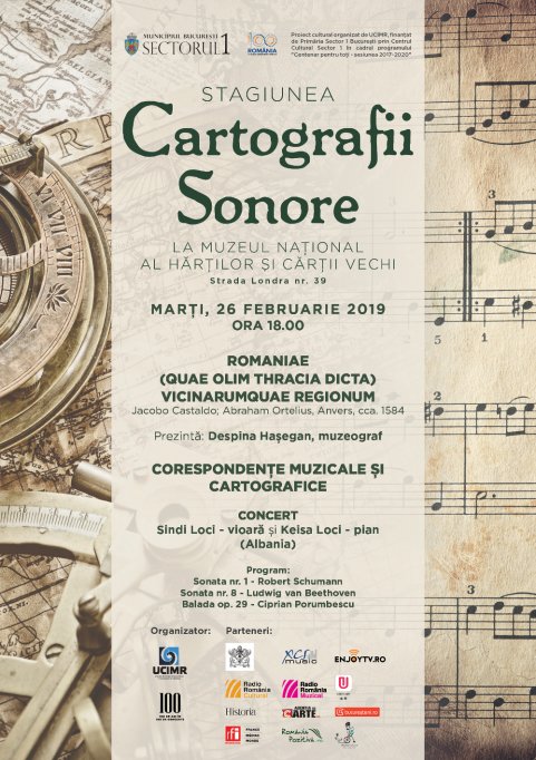 Harta Romaniae din sec. XVI inspiră un nou concert la „Cartografii sonore”