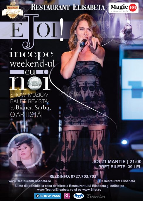 E joi, incepe weekendul cu noi!