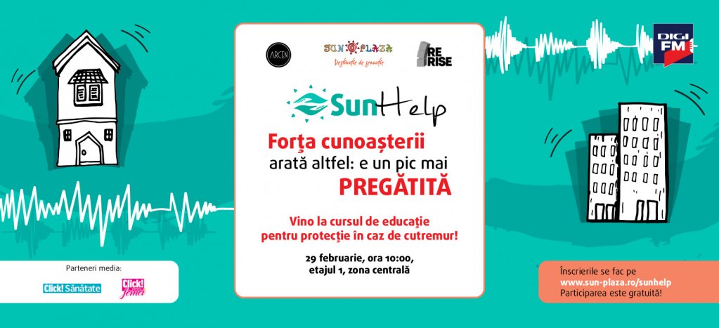 Sun Help: curs gratuit de pregătire în caz de cutremur