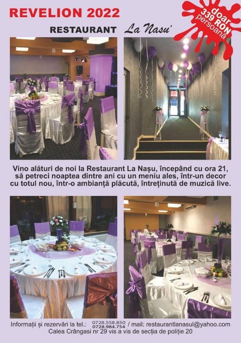 Revelion 2022 la Restaurant La Nasu