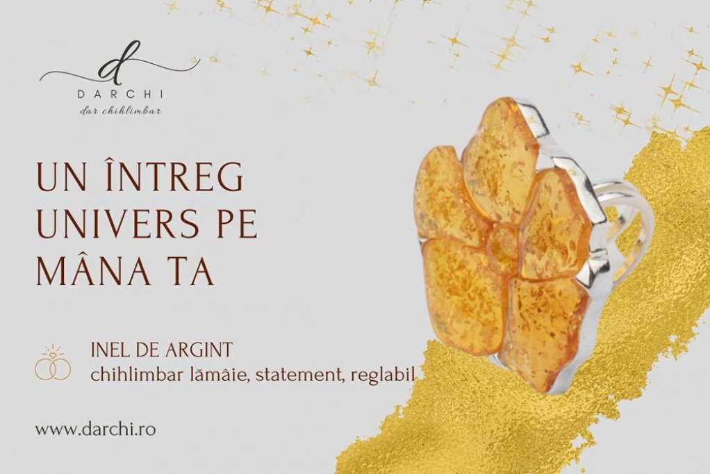 Inele cu chihlimbar natural și alte bijuterii de efect disponibile la DARCHI