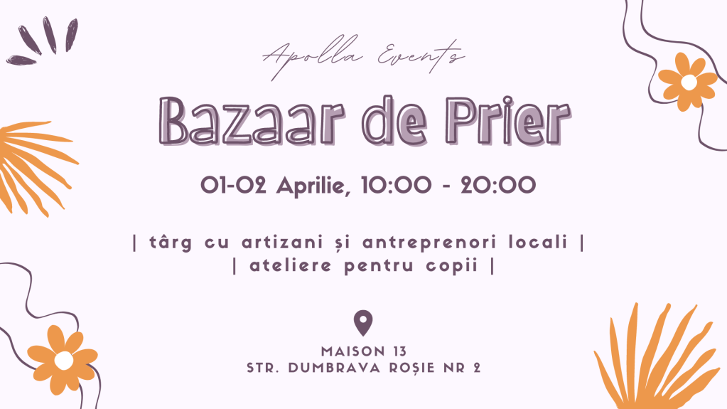 Bazaar de Prier - 01-02 Aprilie