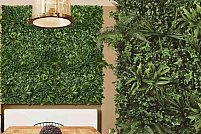Creeaza un spatiu verde si vibrant cu un perete de plante artificiale sau o gradina verticala