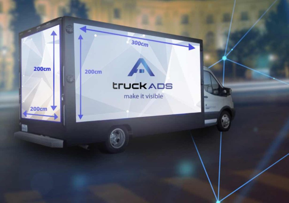 Camionul LED: atrage atenția imediat