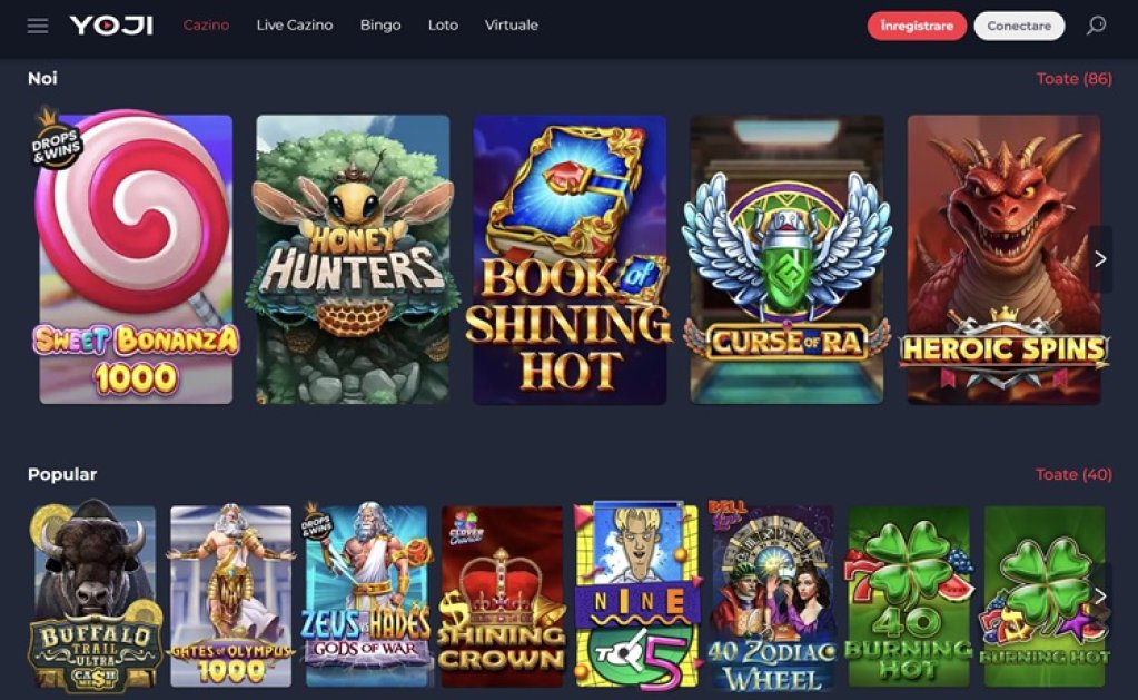 Cazinou online Yoji: o nouă dimensiune a jocurilor de noroc