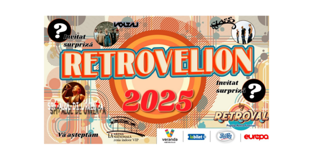 Retrovelion 2025: petrece un Revelion memorabil pe ritmuri retro, la Arena Națională din București!