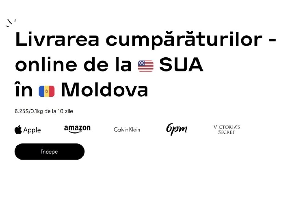 Cumpără din America prin serviciul NP Shopping Moldova