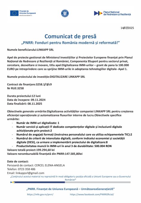 PNRR: Fonduri pentru România modernă și reformată