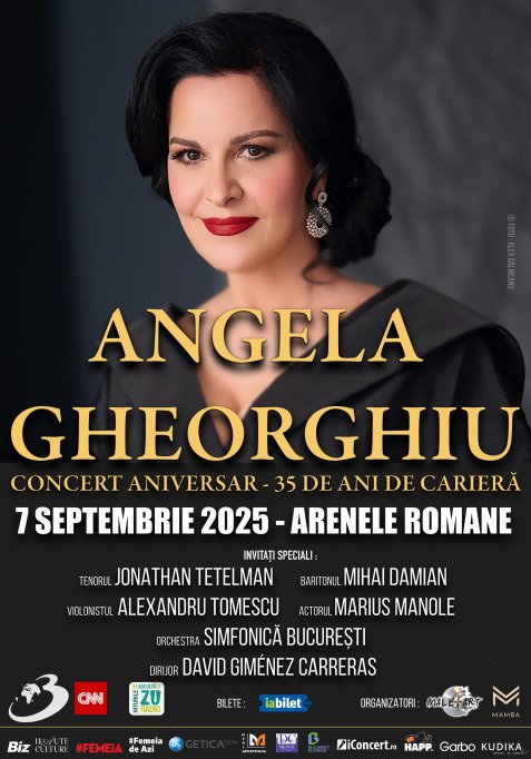 Angela Gheorghiu, Orishas, Disney - Aladdin și Jonas Kaufmann in concert la Bucuresti