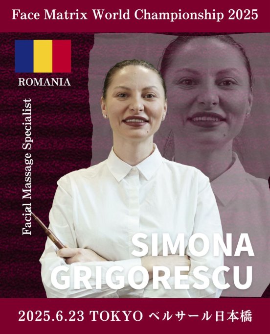 Simona Grigorescu: locul II mondial la FaceMatrix, Japonia 2025
