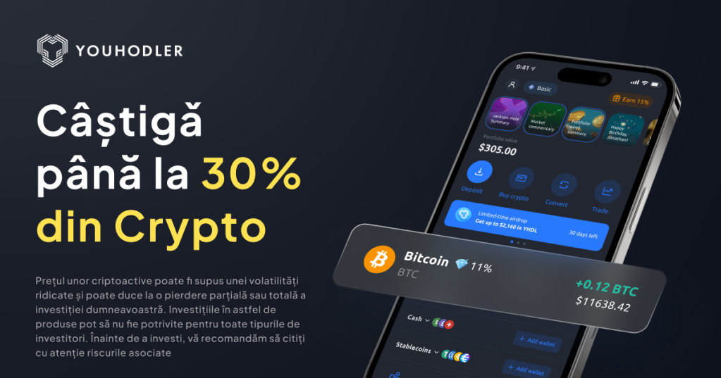Dobânda bancară sau Randament Crypto. Ce este mai avantajos pentru economii?