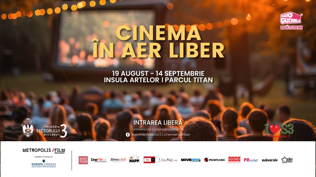 Cinema in Aer Liber aduce noi filme pe Insula Artelor din Parcul Titan